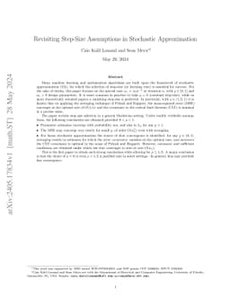 Revisiting Step-Size Assumptions in Stochastic Approximation