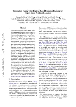 Instruction Tuning with Retrieval-based Examples Ranking for
  Aspect-based Sentiment Analysis