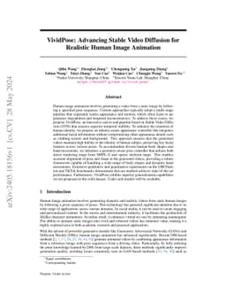 VividPose: Advancing Stable Video Diffusion for Realistic Human Image
  Animation