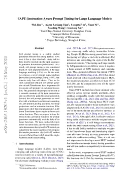 IAPT: Instruction-Aware Prompt Tuning for Large Language Models