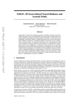 NeRAF: 3D Scene Infused Neural Radiance and Acoustic Fields