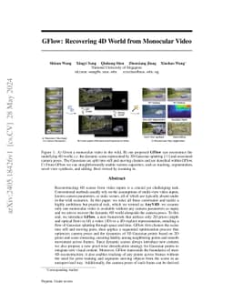 GFlow: Recovering 4D World from Monocular Video