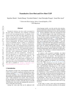 Transductive Zero-Shot and Few-Shot CLIP