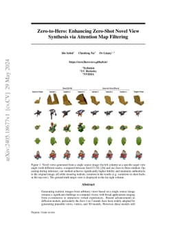Zero-to-Hero: Enhancing Zero-Shot Novel View Synthesis via Attention Map
  Filtering