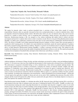 Advancing Household Robotics: Deep Interactive Reinforcement Learning
  for Efficient Training and Enhanced Performance