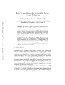 PanoNormal: Monocular Indoor 360° Surface Normal Estimation