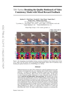 T2V-Turbo: Breaking the Quality Bottleneck of Video Consistency Model
  with Mixed Reward Feedback