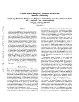 SFANet: Spatial-Frequency Attention Network for Weather Forecasting
