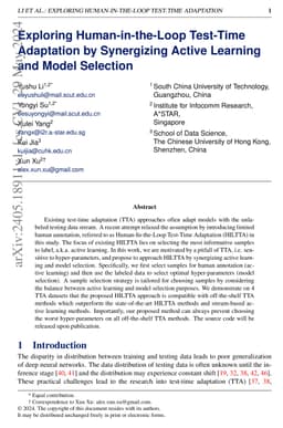 Exploring Human-in-the-Loop Test-Time Adaptation by Synergizing Active
  Learning and Model Selection