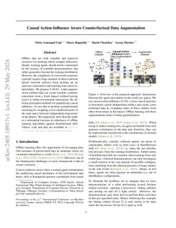 Causal Action Influence Aware Counterfactual Data Augmentation