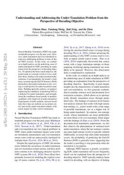 Understanding and Addressing the Under-Translation Problem from the
  Perspective of Decoding Objective