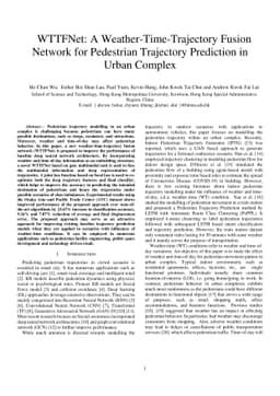 WTTFNet: A Weather-Time-Trajectory Fusion Network for Pedestrian
  Trajectory Prediction in Urban Complex