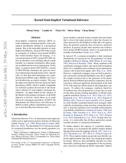 Kernel Semi-Implicit Variational Inference