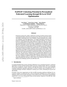 FedMAP: Unlocking Potential in Personalized Federated Learning through
  Bi-Level MAP Optimization