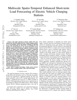 Multiscale Spatio-Temporal Enhanced Short-term Load Forecasting of
  Electric Vehicle Charging Stations