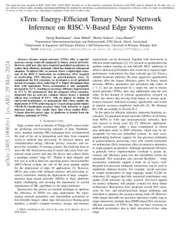 xTern: Energy-Efficient Ternary Neural Network Inference on RISC-V-Based
  Edge Systems
