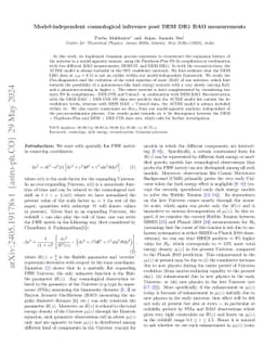 Model-independent cosmological inference post DESI DR1 BAO measurements