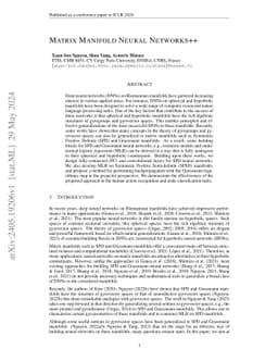Matrix Manifold Neural Networks++