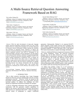 A Multi-Source Retrieval Question Answering Framework Based on RAG