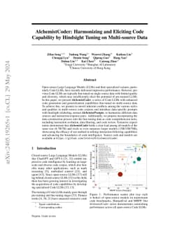 AlchemistCoder: Harmonizing and Eliciting Code Capability by Hindsight
  Tuning on Multi-source Data