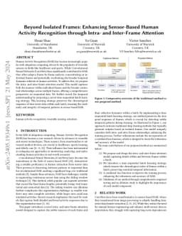 Beyond Isolated Frames: Enhancing Sensor-Based Human Activity
  Recognition through Intra- and Inter-Frame Attention