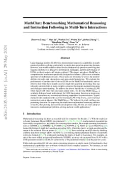 MathChat: Benchmarking Mathematical Reasoning and Instruction Following
  in Multi-Turn Interactions