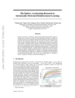 RLeXplore: Accelerating Research in Intrinsically-Motivated Reinforcement Learning