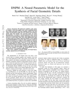 DNPM: A Neural Parametric Model for the Synthesis of Facial Geometric
  Details