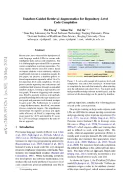 Dataflow-Guided Retrieval Augmentation for Repository-Level Code
  Completion