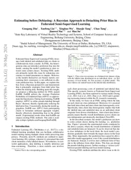 Estimating before Debiasing: A Bayesian Approach to Detaching Prior Bias
  in Federated Semi-Supervised Learning