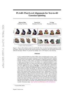 PLA4D: Pixel-Level Alignments for Text-to-4D Gaussian Splatting