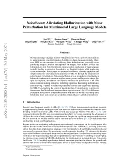 NoiseBoost: Alleviating Hallucination with Noise Perturbation for
  Multimodal Large Language Models