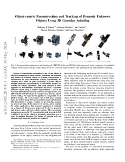Object-centric Reconstruction and Tracking of Dynamic Unknown Objects
  using 3D Gaussian Splatting