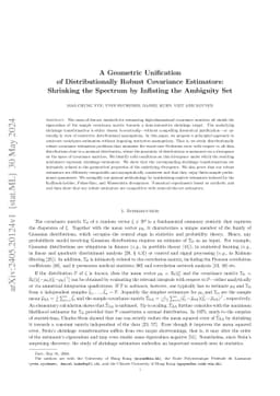 A Geometric Unification of Distributionally Robust Covariance
  Estimators: Shrinking the Spectrum by Inflating the Ambiguity Set
