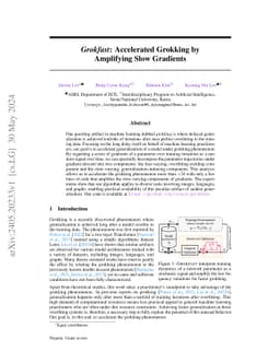 Grokfast: Accelerated Grokking by Amplifying Slow Gradients