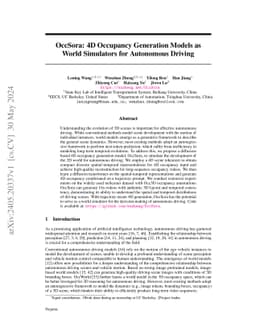OccSora: 4D Occupancy Generation Models as World Simulators for
  Autonomous Driving