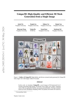Unique3D: High-Quality and Efficient 3D Mesh Generation from a Single
  Image