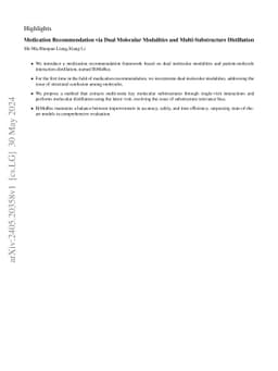 Medication Recommendation via Dual Molecular Modalities and
  Multi-Substructure Enhancement