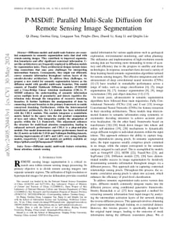 P-MSDiff: Parallel Multi-Scale Diffusion for Remote Sensing Image
  Segmentation