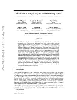 Knockout: A simple way to handle missing inputs