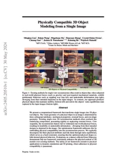 Physically Compatible 3D Object Modeling from a Single Image