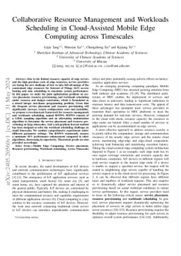 Collaborative Resource Management and Workloads Scheduling in
  Cloud-Assisted Mobile Edge Computing across Timescales