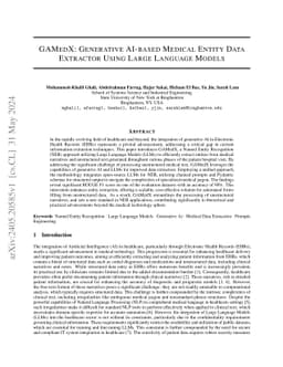GAMedX: Generative AI-based Medical Entity Data Extractor Using Large
  Language Models