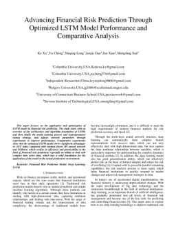 Advancing Financial Risk Prediction Through Optimized LSTM Model
  Performance and Comparative Analysis