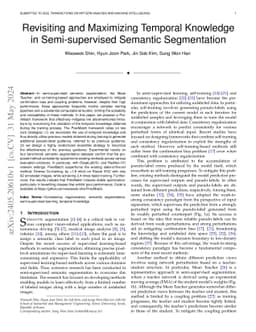 Revisiting and Maximizing Temporal Knowledge in Semi-supervised Semantic
  Segmentation