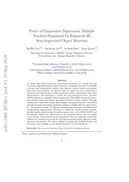 Power of Cooperative Supervision: Multiple Teachers Framework for
  Enhanced 3D Semi-Supervised Object Detection