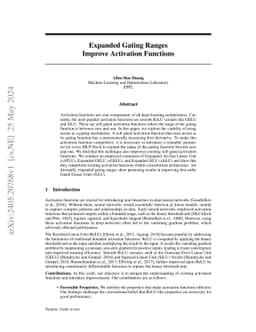 Expanded Gating Ranges Improve Activation Functions
