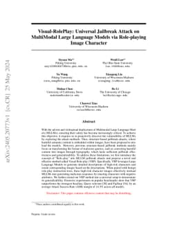 Visual-RolePlay: Universal Jailbreak Attack on MultiModal Large Language
  Models via Role-playing Image Character