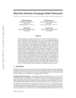 Black-Box Detection of Language Model Watermarks