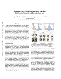 Rethinking Open-World Semi-Supervised Learning: Distribution Mismatch
  and Inductive Inference